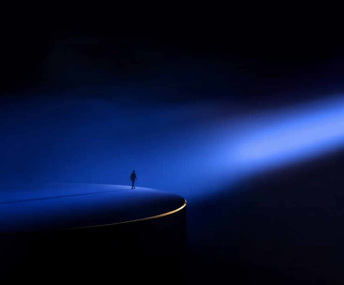 Atmospheric conceptual background representing growth beyond traditional strategy